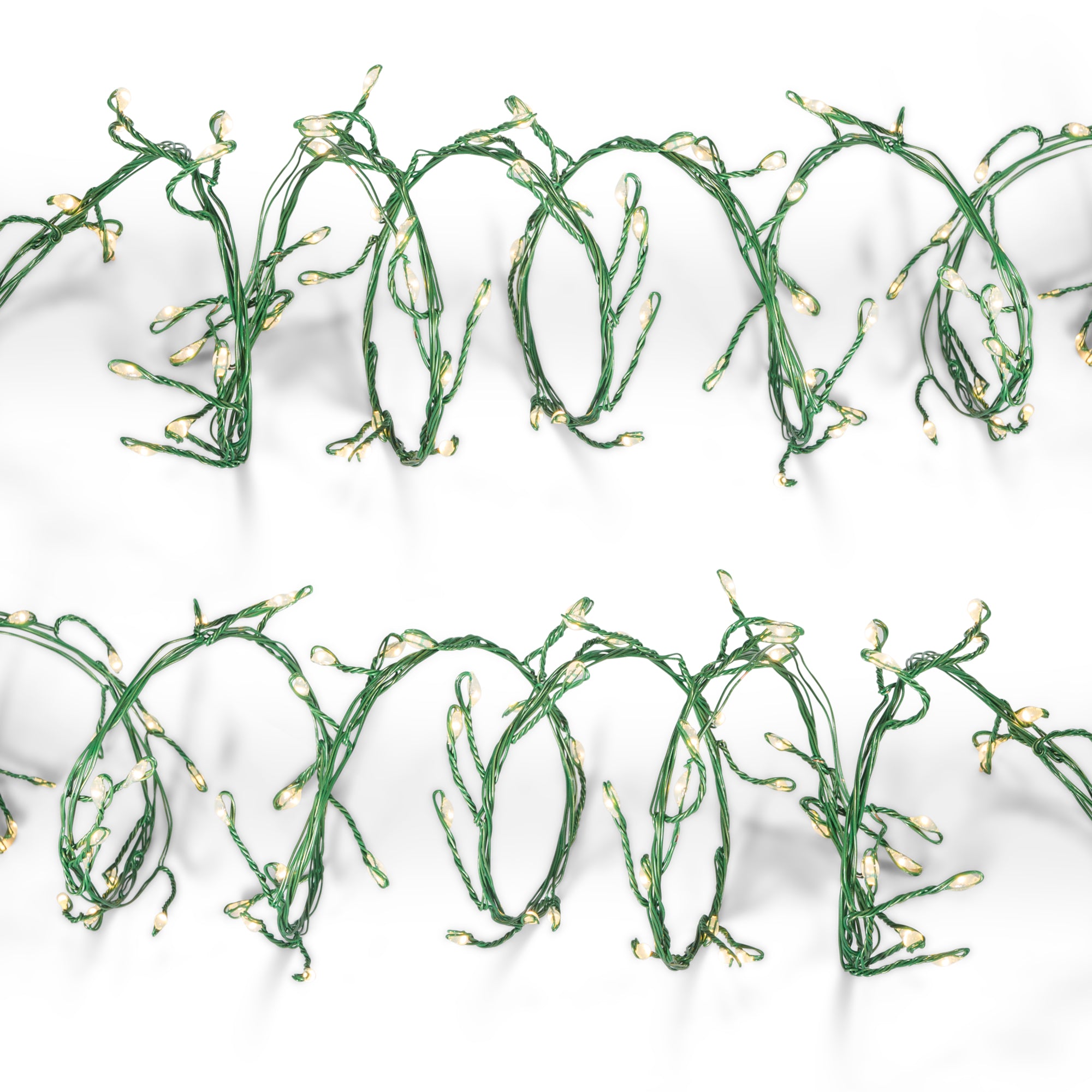 Set of 2 6 ft Electric Firecracker Garland with Warm White Lights 44246EC-2